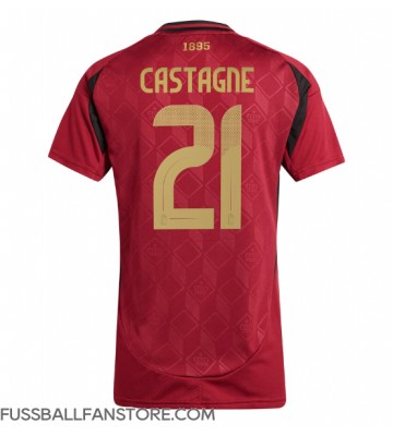 Belgien Timothy Castagne #21 Replik Heimtrikot Damen EM 2024 Kurzarm